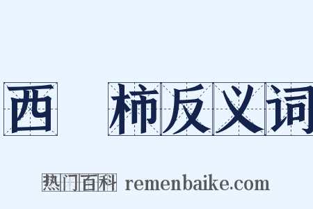 西紅柿反义词是什么意思的图片